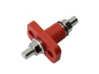EGIS Feed Through Terminal Red M8 (5/16") Retail Pack