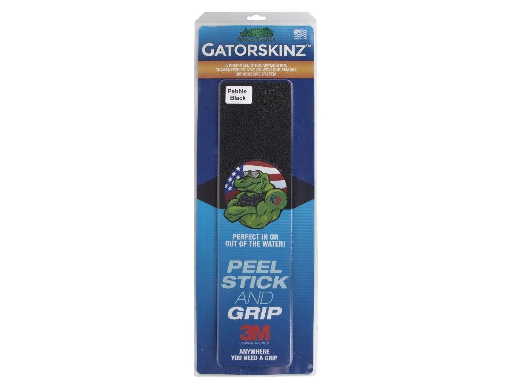 Gator Guard Gator Skinz Step Pad 4in x 16in Black Pebble