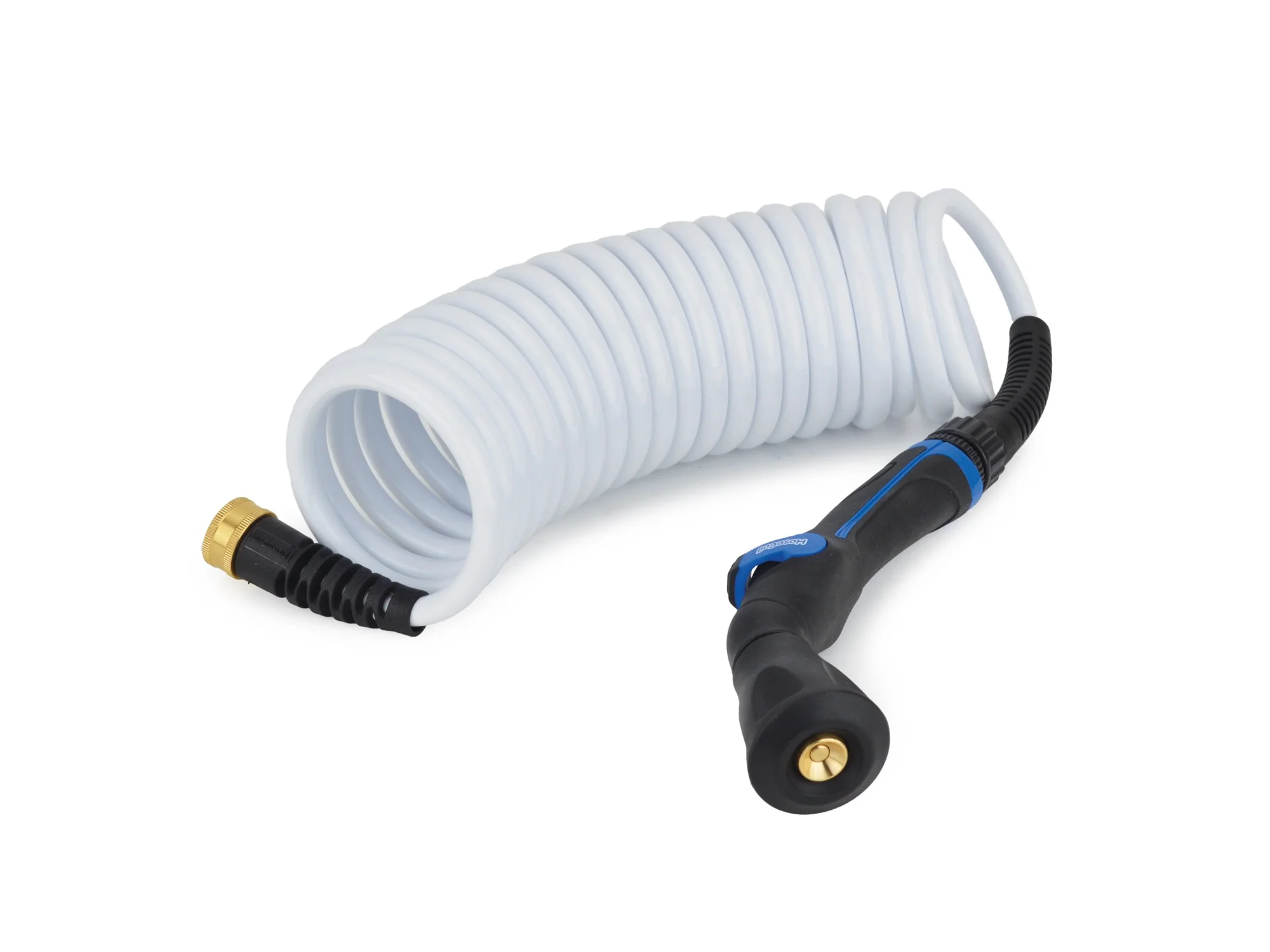 HoseCoil Skipper Spray System with 20ft White 3/8in Hose Boat Bumper Nozzel