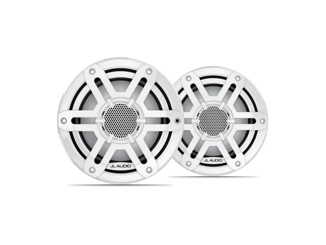 JL Audio M200 6.5in Marine Speaker Pair with White Sport Grille