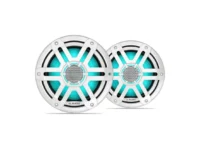 JL Audio M200 7.7in Marine Speaker Pair with LED and White Sport Grille