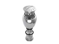 Lewmar Power Grip Knob Stainless Steel with Rim Clamp