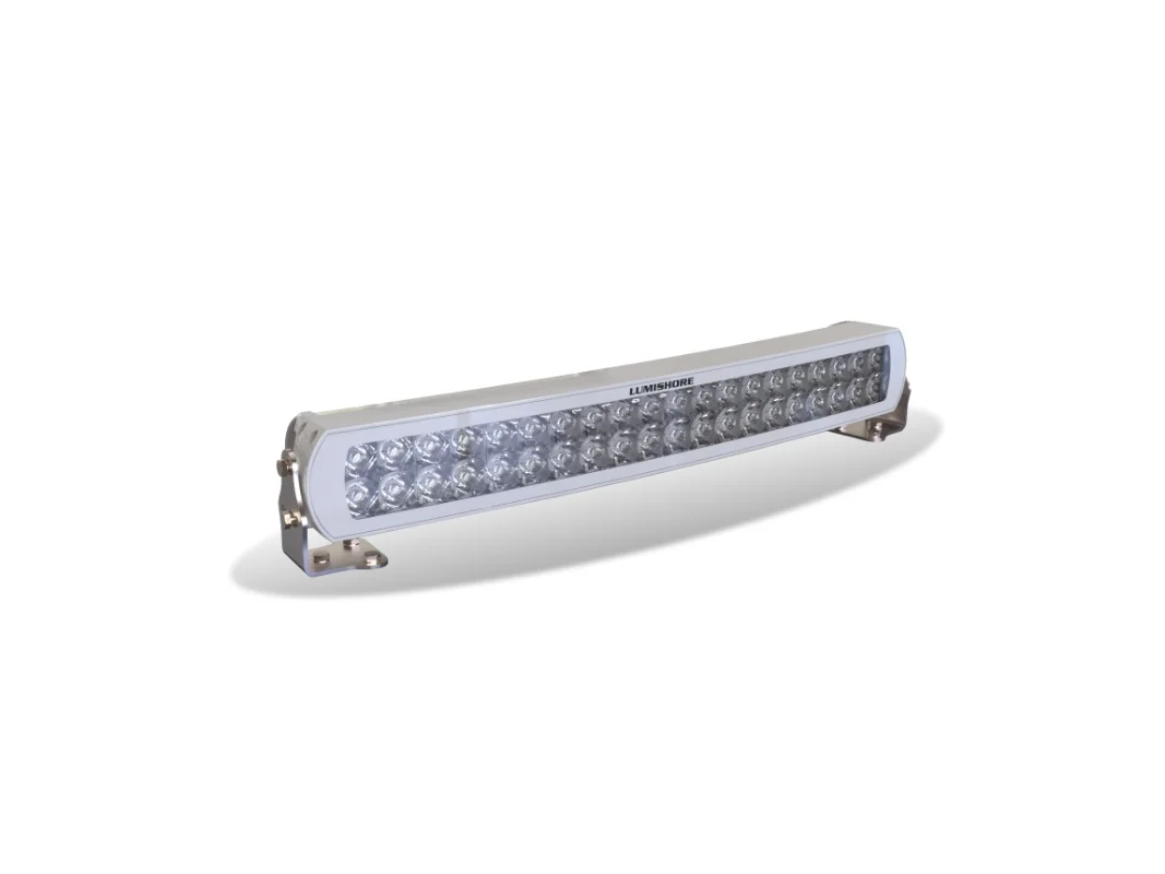 Lumishore 20in Curved Lightbar White LED, White Housing 12/24vDC