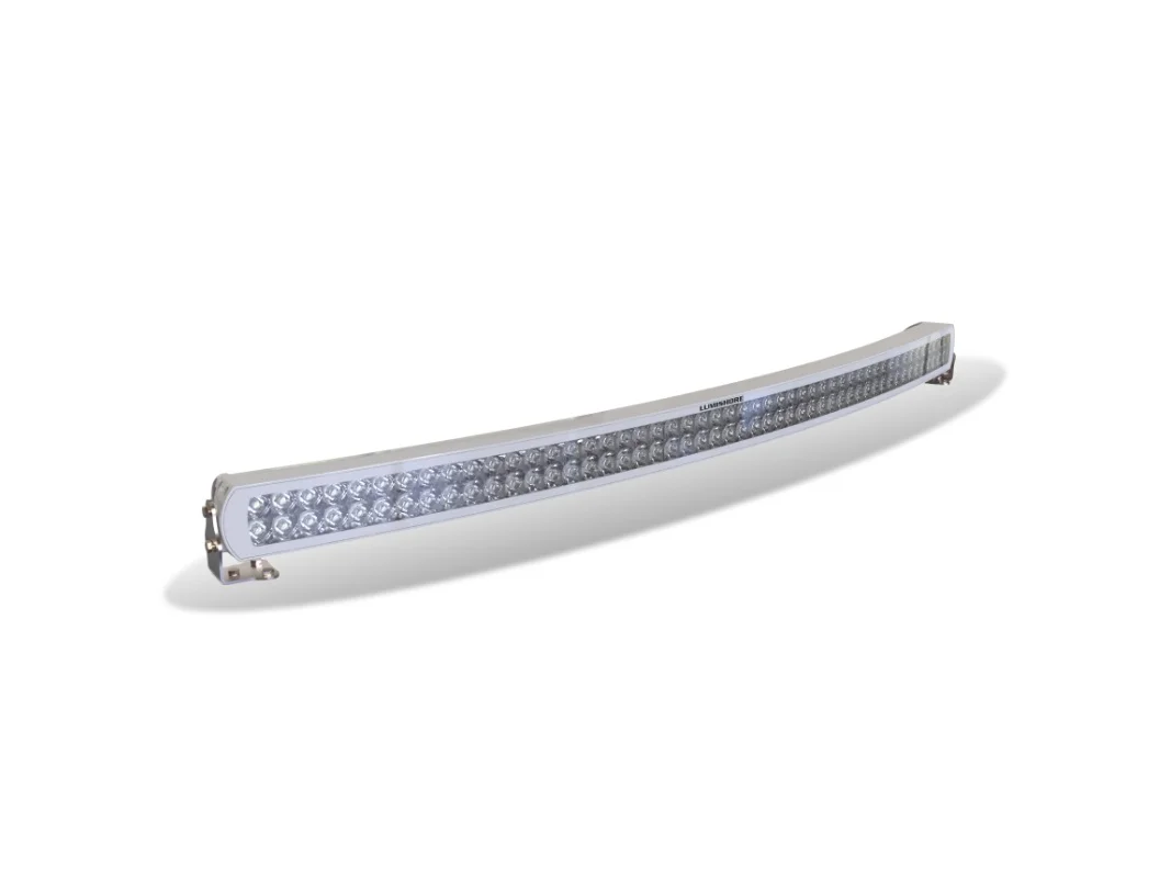 Lumishore 50in Curved Lightbar White LED, White Housing 12/24vDC