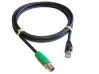 Lowrance 6ft Ethernet Cable Green M12 8-pin male-RJ45 Male