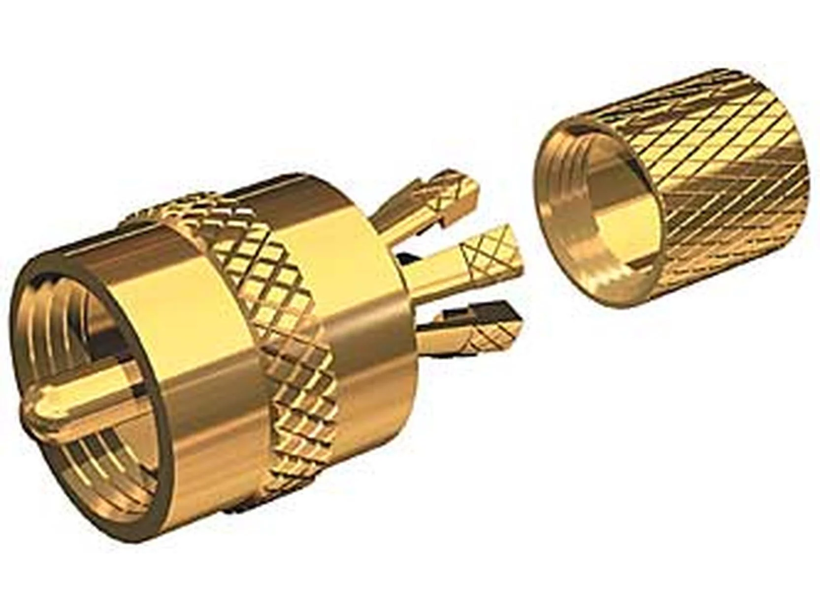 Shakespeare PL259CPG Connector Gold Plated Bulk