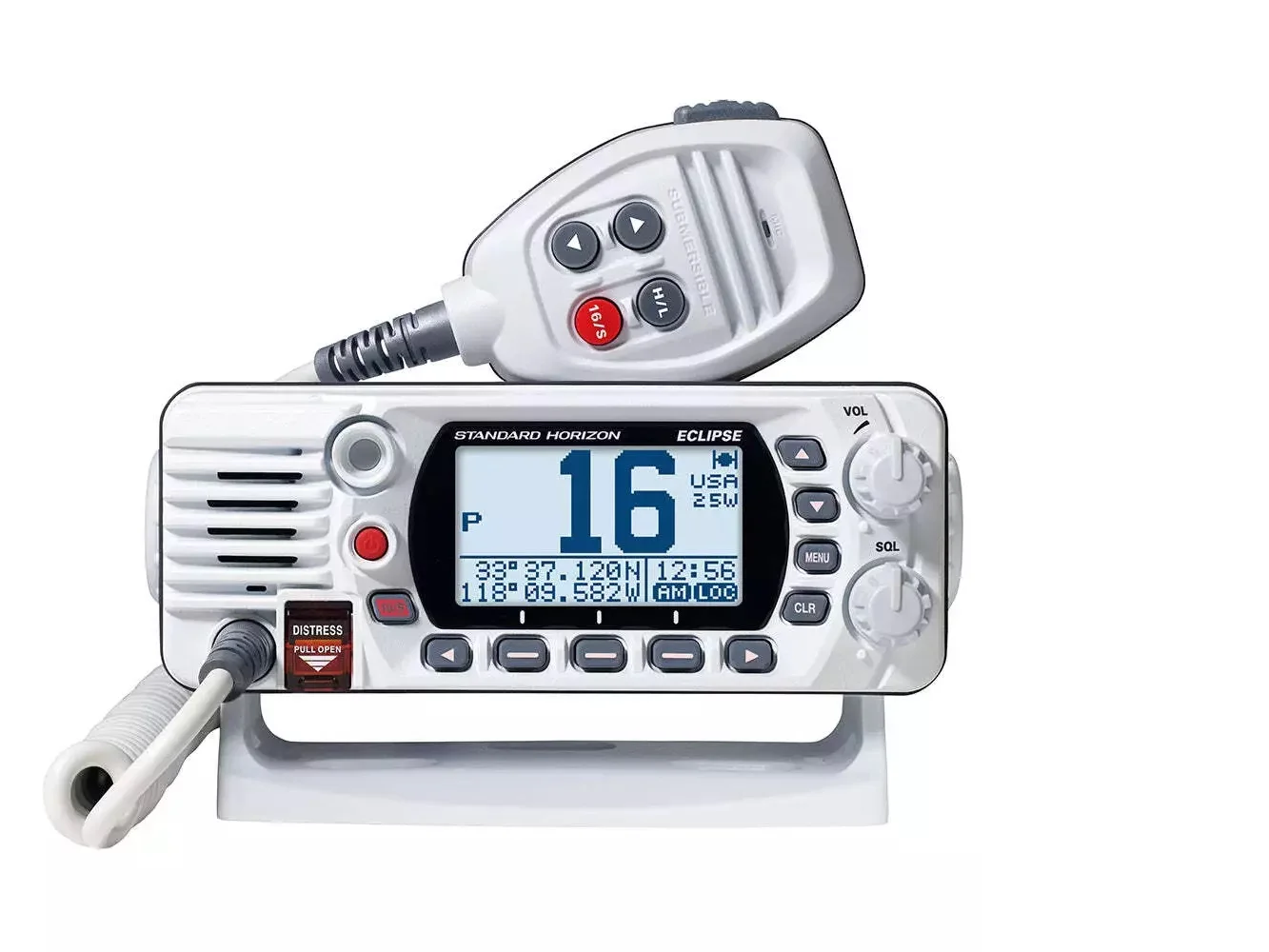 Standard Horizon Eclipse GPS White VHF Class D 25 Watt