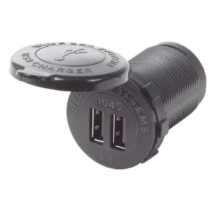 BLUE SEA 12/24VDC Socket Dual USB 4.8A | 1045-BSS