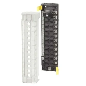 BLUE SEA Circ Brkr Block ST CLB 12circ w/gnd | 5054-BSS