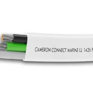 CAMERON CONNECT 10/3 WHT FLAT BOAT BLK/GRN/WHT 100' | 10/3 WHITE FLAT BOAT-BGW-100