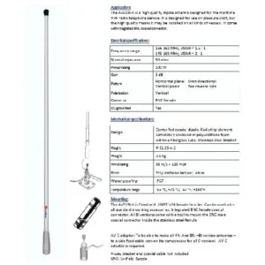 COMROD AV51BI (AIS) -  4' Marine VHF Antenna (AIS) | 21051
