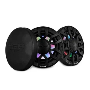 DS18 NXL 6.5" 2-WAY COAXIAL MARINE SPEAKER WITH DIGITAL LED LIGHTS AND BULLET TWEETER 150 WATTS 4-OHM | NXL-IQ6/BK