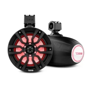 DS18 NXL 8" Marine and Powersports Towers LED RGB Lights 125 Watts Rms -Red | NXL-X8TP/BK