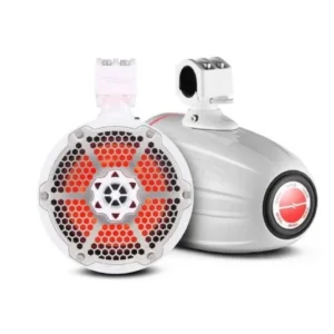 DS18 NXL 8" Neodymium Marine and Powersports Towers with Built-in Passive Radiator - White | NXL-X8TPNEO/WH