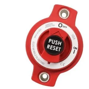 EGIS Mini Breaker Disconnect Switch, 50 A, Panel Mount, Bulk Pack | 4701-50B