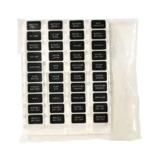 EGIS MOBILE ELECTRIC Label Set, Marine Battery Systems 40 labels | 8021B