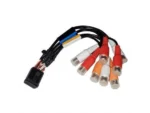 FUSION Zone 1 and 2/B Port-RCA Wire Harness for MS-RA670, RA770 Marine Stereos | 010-12812-01