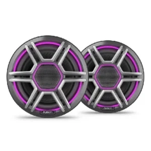 FUSION Apollo 6.5" LED Marine Speakers with Sports Gray Grilles | 010-02918-03