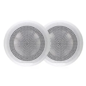FUSION EL Series Marine Speakers, 6.5" 80-Watt Classic White Marine Speaker (Pair) | 010-02080-02