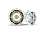 FUSION Signature Series 3i Marine Wake Tower Speakers, 8.8" 330-watt CRGBW, Sports White | 010-02773-50