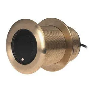 GARMIN Airmar B75 Bronze Thru-Hull Mount Transducer with Depth & Temperature (20° tilt), 130-210 kHz, 8-PIN | 010-11634-22