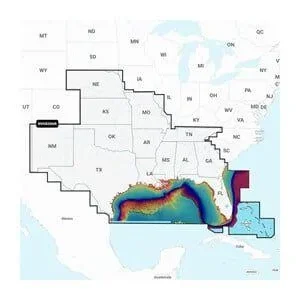 GARMIN Navionics Vision+ U.S. South - Lakes, Rivers and Coastal Marine Charts NVUS006R | 010-C1290-00