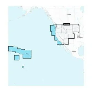 GARMIN Navionics+ U.S. West - Inland and Coastal Marine Charts NSUS008R | 010-C1292-20