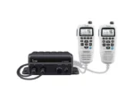 ICOM Black Box Marine VHF Fixed Mount w/WHITE HM-195GB & Two CommandMic Ports | M410BB GW 11 USA