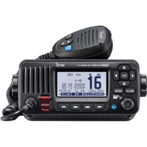 ICOM M424G Black Class D DSC VHF, 2nd Station Capabilities, GPS, Fixed Mount | M424G BLACK