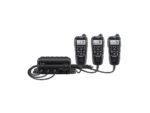 ICOM M510BB Black Box Marine VHF Fixed Mount w/AIS, BLACK HM-195GB, & Three CommandMic Ports | M510BB 21 USA