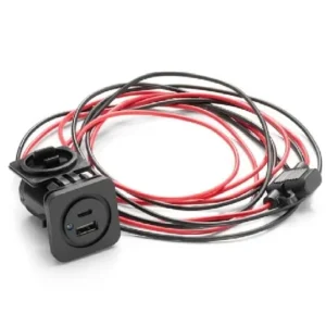 JL AUDIO Charging Jack for Panel-Mounting, 6' (1.8 m) (XMD-USBCA/CHG2X-PNL) | 010-13623-00