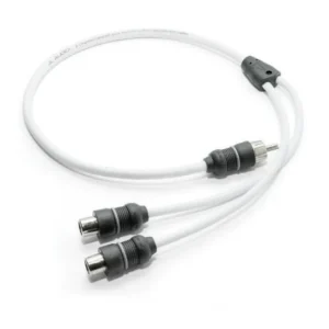 JL AUDIO XMD-WHTAICY-1M2F: Marine Y-Adaptor, 1 Male Plug, 2 Female Jacks | 90475 | 010-13553-00