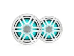 JL AUDIO M200 Marine Speakers - 7.7" with LED and White Sport Grille | 010-04757-00