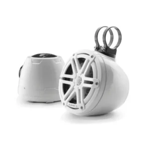 JL AUDIO M3-650VEX-GW-S-GW: 6.5" VEX Tower Speakers, Gloss White Enclosure, Gloss White Sport Grille | 93400 | 010-03256-00