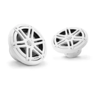 JL AUDIO M3-650X-S-GW: 6.5" Marine Speakers, Sport Grille, Gloss White, PAIR | 93514 | 010-03063-00