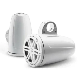 JL AUDIO M3-770ETXV3-GW-S-GW: 7.7" Tower Speakers, Gloss White Encl., Gloss White Sport Grille, PAIR | 93538 | 010-03269-00