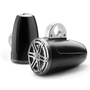 JL AUDIO M3-770ETXV3-SB-S-GM: 7.7" Tower Speakers, Satin Black Enclosure, Gunmetal Sport Grille, PAIR | 93536 | 010-03267-00