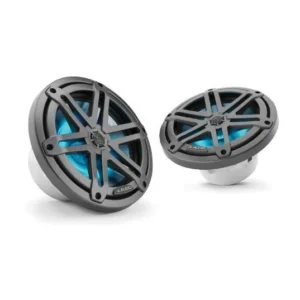 JL AUDIO M3-770X-S-GM-I: 7.7" Marine Speakers, Sport Grille, Gunmetal, RGB LED Lights, PAIR | 93521 | 010-03067-00