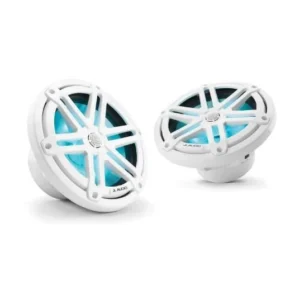 JL AUDIO M3-770X-S-GW-I: 7.7" Marine Speakers, Sport Grille, Gloss White, RGB LED, PAIR | 93523 | 010-03069-00