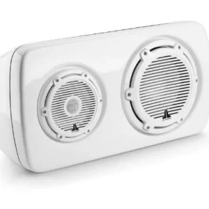 JL AUDIO M6-103EWS-Gw-C-3Gw-L M6 3-Way, Full-Range Enclosed Speaker Sys., Gloss White, White Tweeter, Left-Side | 90197 *SALE