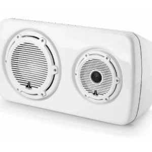 JL AUDIO M6-103EWS-Gw-C-GwGw-R, M6 3-Way, Full-Range Enclosed Speaker Sys., Gloss White, Black Tweeter, Right-Side | 90131 *SALE