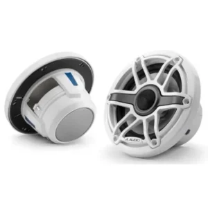 JL AUDIO M6-650X-S-GWGW: 6.5" Marine Speakers, Sport Grille, Gloss White Trim, Gloss White Grille | 93713 | 010-03090-00