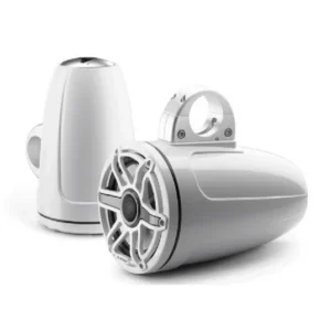 JL AUDIO M6-770ETXV3-GW-S-GWGW: 7.7" Tower Speakers, Gloss White Sport Grille, PAIR | 93654 | 010-03277-00