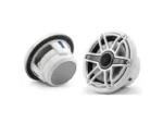JL AUDIO M6-770X-S-GWGW: 7.7" Marine Speakers, Sport Grille, Gloss White Trim Ring, Gloss White Grille | 93601 | 010-03073-00