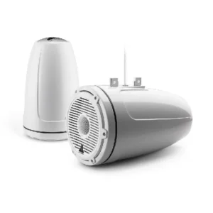 JL AUDIO M6-880ETXV3-GW-C-3GWGW: 8.8" Tower Speakers, White Classic Grille, WHITE TWEETER, PAIR | 93691 | 010-03857-00