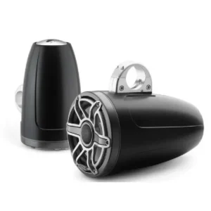 JL AUDIO M6-880ETXV3-SB-S-GMTI: 8.8" Tower Speakers, Satin Black, Gunmetal Titanium Sport Grille, PAIR | 93666 | 010-03284-00