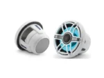 JL AUDIO M6-880X-S-GWGW-I: 8.8" Marine Speakers ,Gloss White Sport Grille & Trim, RGB LED | 93731 | 010-03095-00