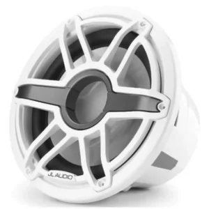 JL AUDIO M7-12IB-S-GWGW-4: 12" Marine Subwoofer, 600W, 4ohm, Gloss White Sport Grille, EACH | 93671 | 010-03286-00