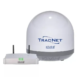 KVH TracNet Coastal Pro 5G/LTE and Wi-Fi System; Ultra-Compact Antenna w/Hybrid DC-powered Hub | 01-0465 *ON SALE*