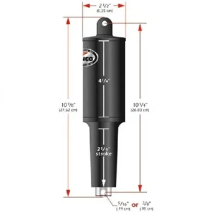 LENCO MARINE 2 1/4" STROKE XDS ACTUATOR - 12 VOLT - 5/16"  | 15057-001